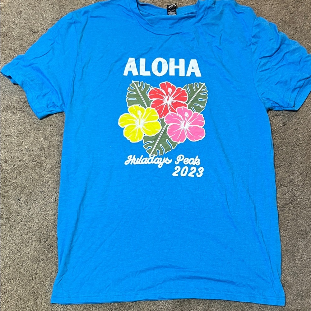 Aloha Blue Graphic T-Shirt